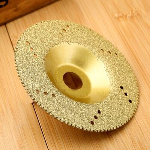 1pc 4" Gold/Silver Diamond Ceramic Saw Blade Porcelain Cutting Blade for Cutting Cerami