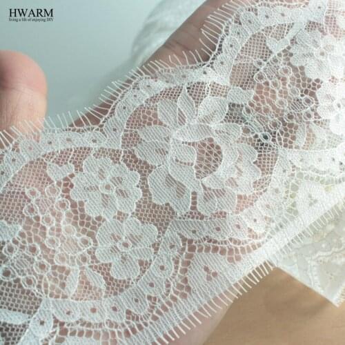 10pcs 30yard Eyelash Lace Lotus african lace fabric ribbon Pillow cloth wedding decoration trim embroidery curtain skirt Headsca