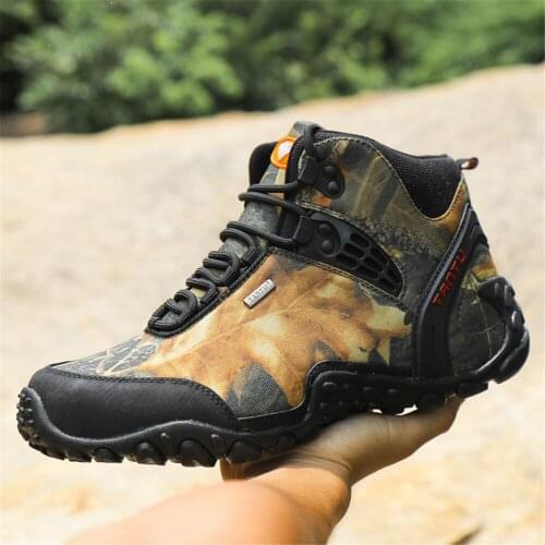 2020 new waterproof outdoor hiking shoes sports shoes mens shoes non-slip wear-resistant breathable outdoor travel