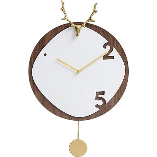 Large 3D Wall Clock Wood Living Room Deer Head Secret Stash Creative Watch Home Clocks Wall Home Decor Horloge Murale Gift FZ101