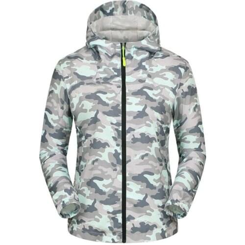 Quick-dry Windproof Sun UV Protection Hooded Camouflage Coats Light-weight Waterproof Outdoor Sports Hiking Jacket