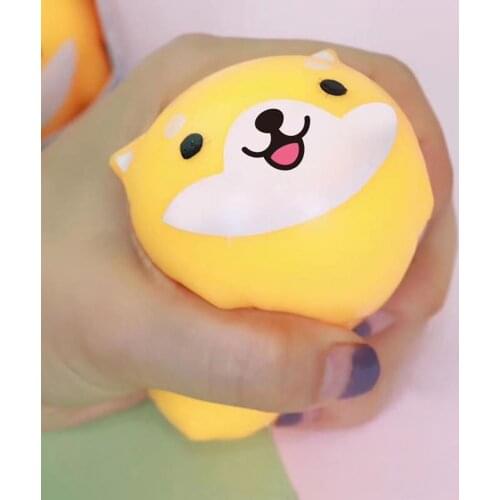 Fidget Toys Cute Squeeze Shiba Inu Shape Pinch Decompression Stress Relief Toys for Children Adult Birthday Gift