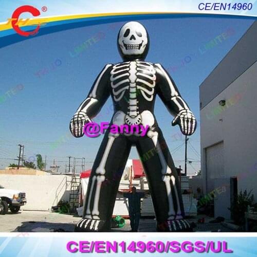 4m/6m/8m Giant inflatable skeleton man for halloween decoration, giant inflatable halloween skull skeleton