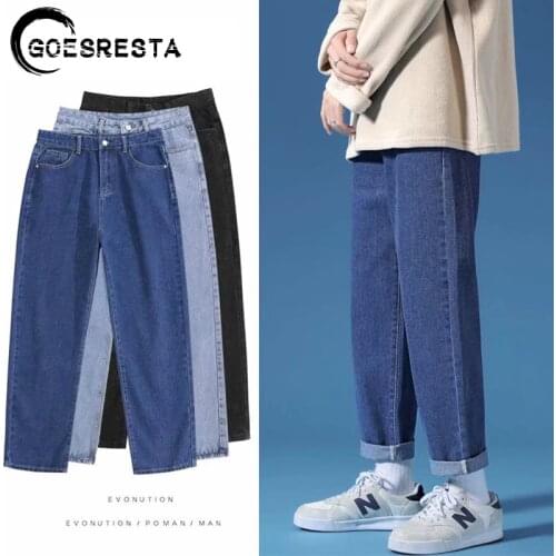 GOESRESTA Men's Wide Leg Jeans