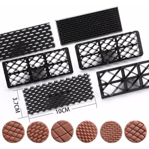 Cake Tool cookie cutter stamp heart diamond wall stone flower plastic fondant mold embosser press decorating tools sugarcraft