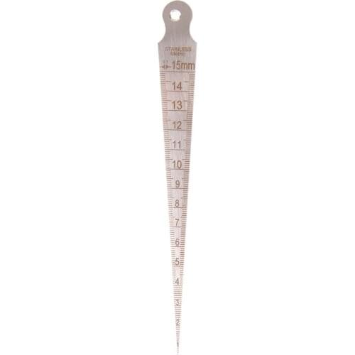 New Measure Tool Gap Hole Taper Gauge Welding Inspection Taper Gauge Metric Imperial Stainless Steel Ruler Wedge feeler