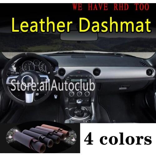 For mazda mx5 nc g3 2005 2006 2007 2008 2009 2010 2011 2015 Leather Dashmat Dashboard Cover Dash Mat Sunshade Carpet Car Styling