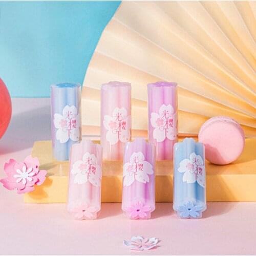 Sakura Eraser with Special Creative Cute Girls Heart and Little Crumbs To Wipe Clean Without Leaving Marks Korean Stationery