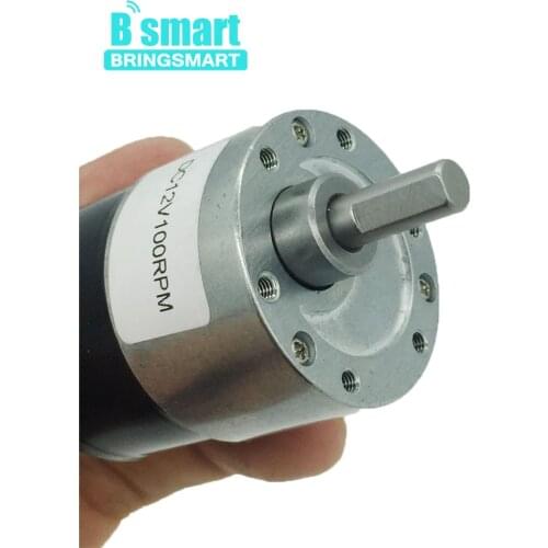 Bringsmart Micro Motor JGB37-3625 DC 12v Rotate Speed Reducer Machine 4-480rpm Coreless Brushless Electric Geared Motor 24v