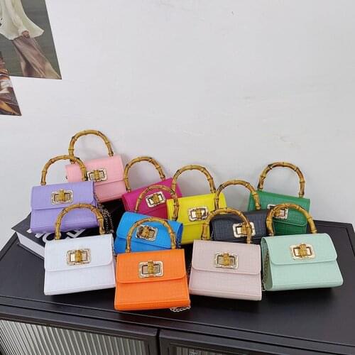 Fashion Summer Small Bag Solid Color Outdoor Woman Handbag Buckle Portable Messenger Bag