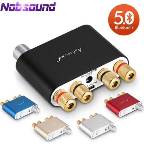 Nobsound NS-10G TPA3116 Bluetooth 5.0 Mini 50W*2 Digital Amplifier Stereo Hi-Fi Power Amlifier 5 Colors