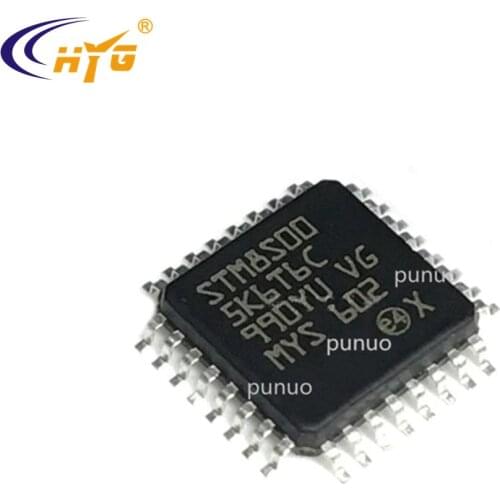 Original Authentic STM8S005K6T6C Encapsulation LQFP-32 8-bit MCU 10-bit ADC Timers Microcontroller Single Chip 32K Flas Memory