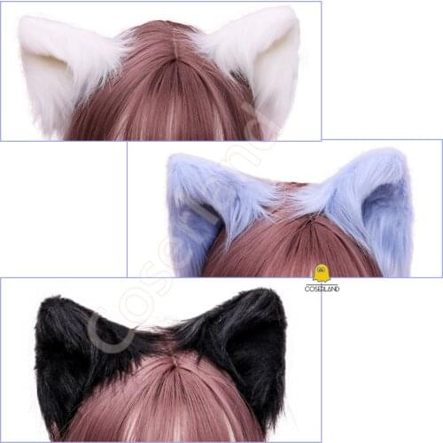 Handmade Plush Nekomimi Cat Ears Hairpins Kemonomimi Lolita Kawaii Hair Accessories Cosplay Wig Props Cute Punny Ears Girl Gift