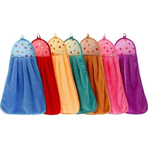 Clean Hearting Towels Bathroom Hanging Wipe Bath Towels Beach Towel Multifunction Soft Plush Fabric Kitchen Hand Towel 10Pcs/Lot