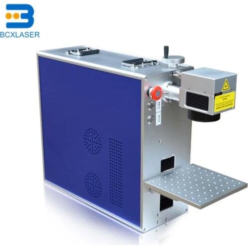 Portable Fiber Laser Marking Machine for metal jewelry with rotary