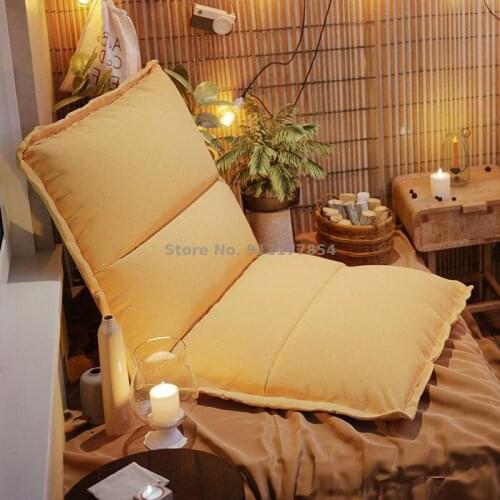 Simple and modern household lazy sofa living room balcony lounge chair folding sheet man back chair