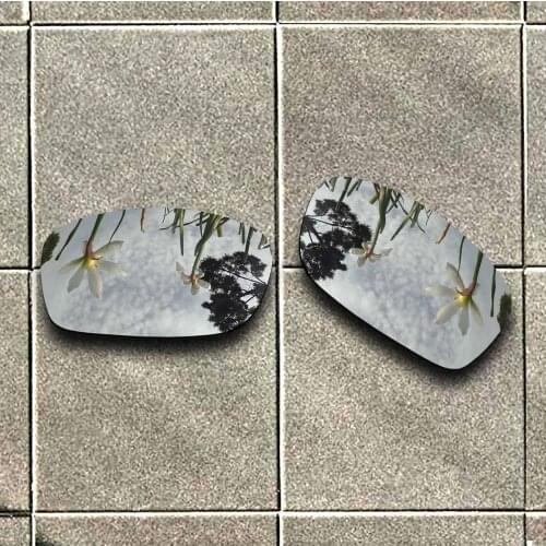 Sliver Titanium Polarized Sunglasses Replacement Lens for-Oakley Fives Squared Frame 100% UV Protection Good Fitness