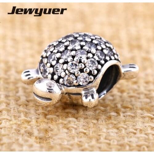 Memnon Silver-sterling-jewelry Sea Turtle Charms 925 sterling silver summer collection beads fit bead bracelet DIY BE259