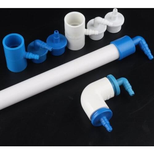 2pcs 20mm-6 8 10mm PVC Connector Seafood Pool Pipe Fittings Fish Tank Air Hose Connectors Soft Tube Pagoda Elbow Tee Joints