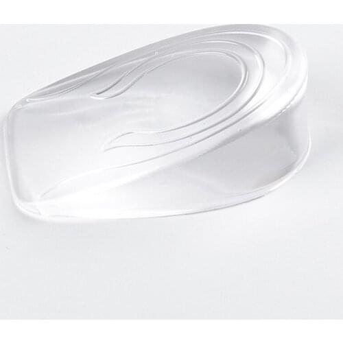 1 Pair Height Increase Insole Silicone Gel Shoe Heel Pad Half Sole Men Women Heighten Insert Cushion Foot Care Arch Support Pad