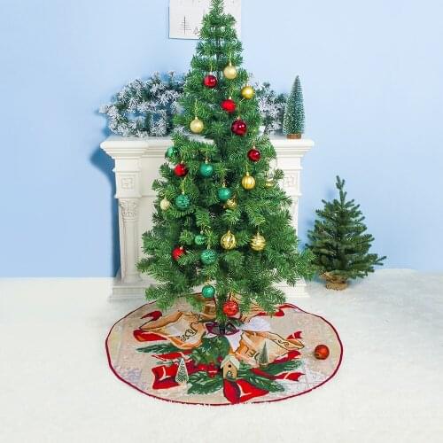 Christmas tree dress polyester printed red fruit bell room 100cm Christmas tree decoration 2020 New Year festival party supplies