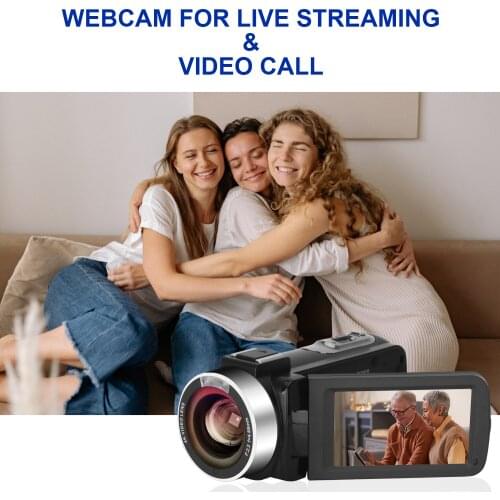 4K Ultra HD Video Camera Vlogging Video Camera for YouTube 3.0Inch 48MP 16X Digital Zoom with Wifi Function Camcorder