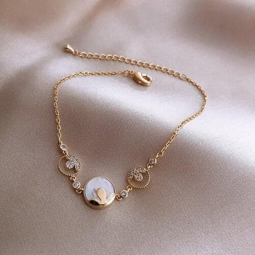 Luxury Gold Zircon Flower Bracelet Wedding Bracelet for Women Romantic Classic Crystal Hand Jewelry Gifts for Women