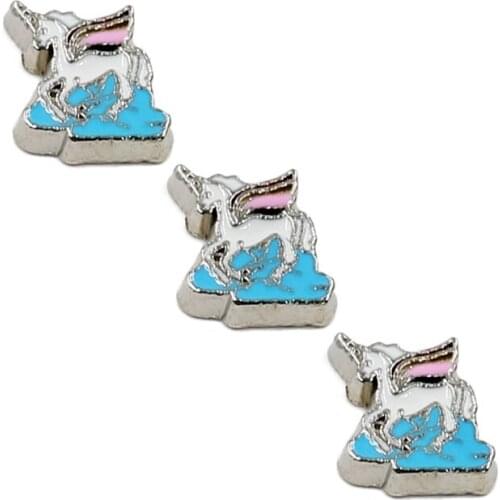 Animal Floating Charms For Living Memory Glass Floating Locket Pendants Necklace DIY Accessories 10pcs/lot