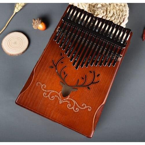 17 Keys Kalimba Thumb Piano High Quality Wood Mahogany African Kalimba Machine Musical Instrument High Performance Friendly Gift