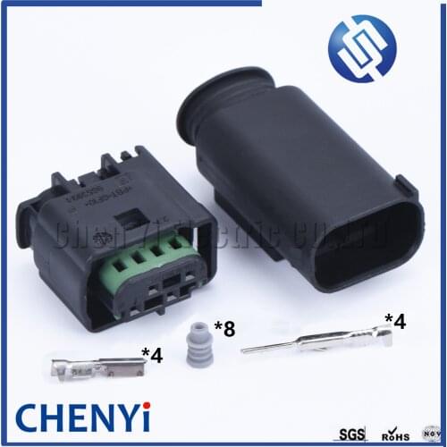 1 set 4 Pin Tyco AMP 1-967640-1 / 8E0 971 934 / 968399-1 LPG Converter Automotive Harness Connector Auto Socket For VW AUDI BMW