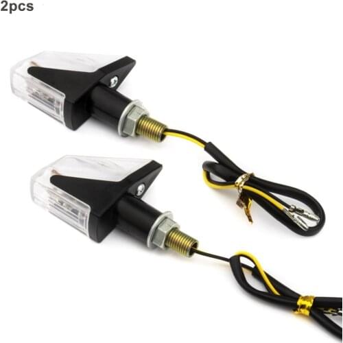 2pcs 12V LED Motorcycle Turn Signals Lights Rear Blinker Indicator Tail Light For Honda For Suzuki For Kawasaki For Yamaha