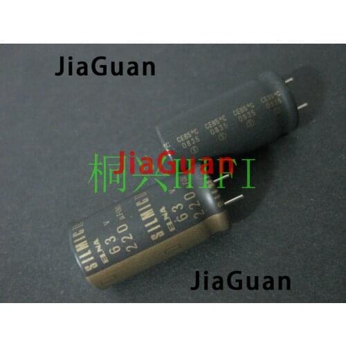2PCS NEW ELNA RFS SILMIC II 63V220UF 16X31MM SILMICII 220UF 63V Frosted SILMIC2 220uf/63v Gold frosted audio 220uf63v