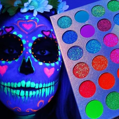 24 Colors Eye Shadow Palette Maquillage Glitter for Face Eye Shadow Glow in the Dark Eyeshadow Makeup Palette