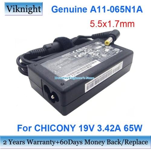 CHICONY 19V 3.42A 65W Power Supply For Gateway MS2285 MD2614u MS2274 NV78 A11-065N1A CPA09-A065N1 Charger Chicony AC Adapters