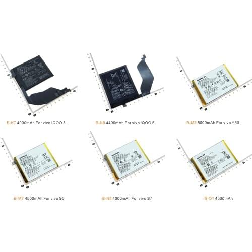 B-K7 B-N9 B-M3 B-M7 B-N8 B-O1 Battery For vivo IQOO 3 5 Y50 S6 S7 Mobile Phone Batteries Replacement Li-ion