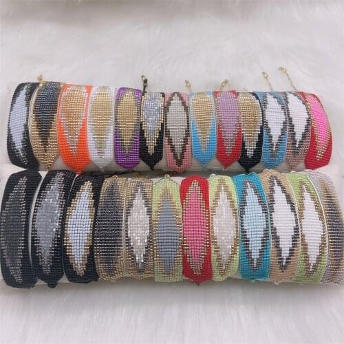 ZHONGVI Unique MIYUKI Bracelet For Women Boho Handmade Cuff Bracelets Fashion Woven tassel Loom Pulseras Mujer Moda Girl GIfts