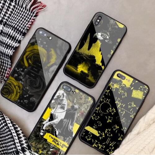Twenty One Pilots Trench Case Tempered Glass Phone Case For iPhone 6 6plus 7 plus 8 8plus 5 5S 5C SE For iPhone X XS XR XS Max