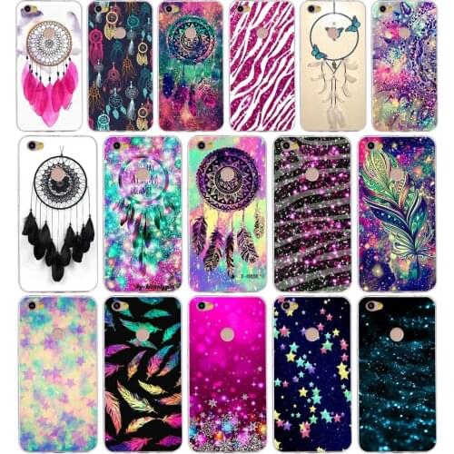 199H catcher feather stars Christmas colorful Silicone Soft Tpu Cover phone Case for xiaomi redmi 4a 6a 4x note 5a pro mi a1