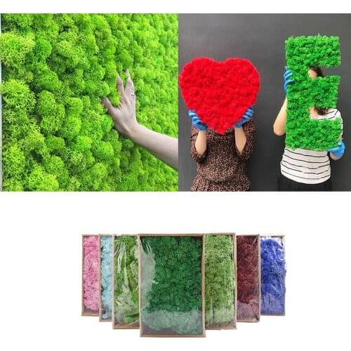 20/40g Artificial Moss Natural Green Plant Creative Home Background Wall Garden Decoration DIY Flower Arrangement Accessories