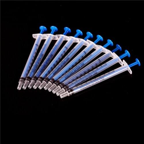10PCS/lot Disposable Plastic Nutrient Syringe Injector 1mL Slim Nutrient Syringe for Kitchen Cooking Syringe