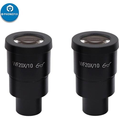 Biological Microscope Eyepiece WF10X WF20X binocular Trinocular Microscope Lens Accessories Wide Angle Lens Monocular Oculars