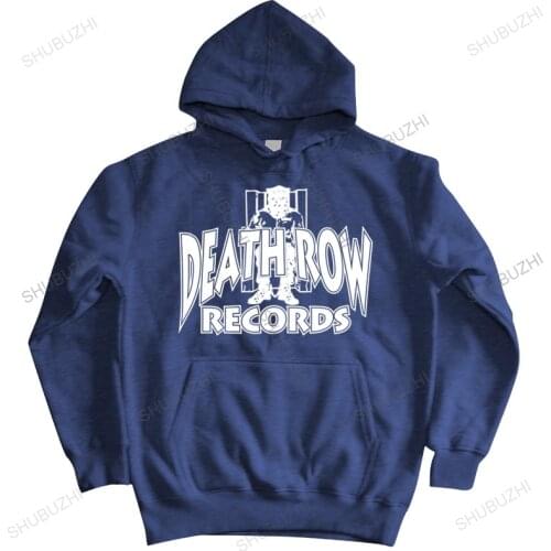 Drop shipping men autumn black hoody Mens Death Row Records LOGO hoody FREE SHIPPING mens shubuzhi hoodies cotton sweatshirt