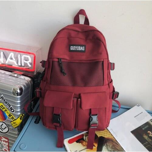 Women Boy Nylon Backpack Travel Mesh Female Student College School Bag Men Girl Cool Laptop Case Male Fashion Book Lady