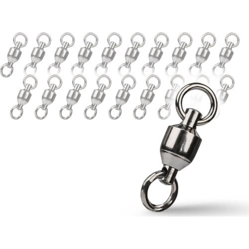 Booms Fishing BB2 Ball Bearing Swivels with Welded Rings