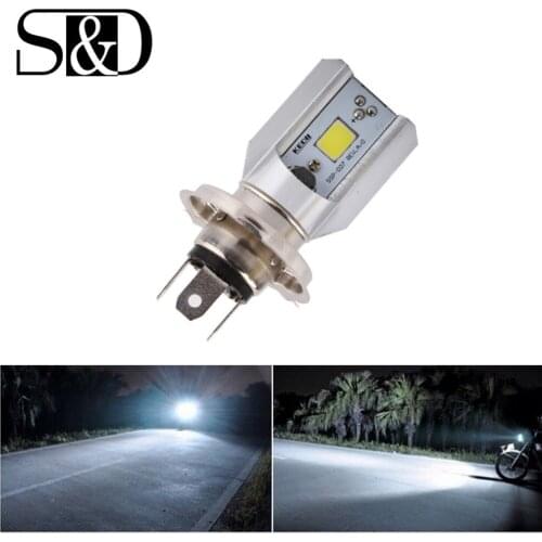 15PCS H4 Led Motorcycle Headlight Bulbs COB Led 12-36V 1000LM H/L Lamp Scooter ATV Moto Accessories Fog Lights 6000K Xenon White