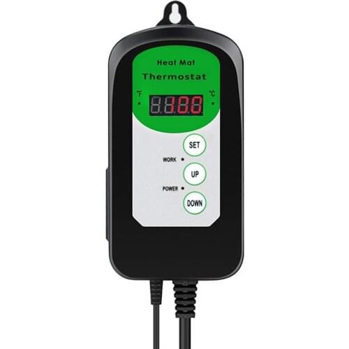 Temperature Controller 220V LCD Digital Constant Temperature Controller Used for Seed Germination Indoor Reptile Heating Pad