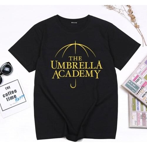 TV The Umbrella Academy Letters Print Tshirt Women O-neck Loose Tops Summer Camiseta Casual Short-sleev Camisetas Ropa Mujer