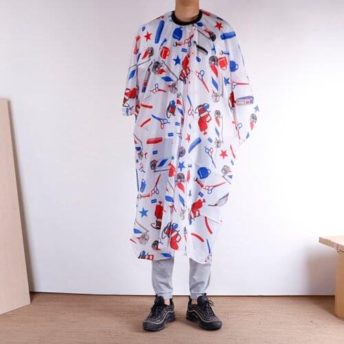 Salon Stripe Apron Waterproof Anti-static Professional Hair Cloak Barber Cape Haircutting