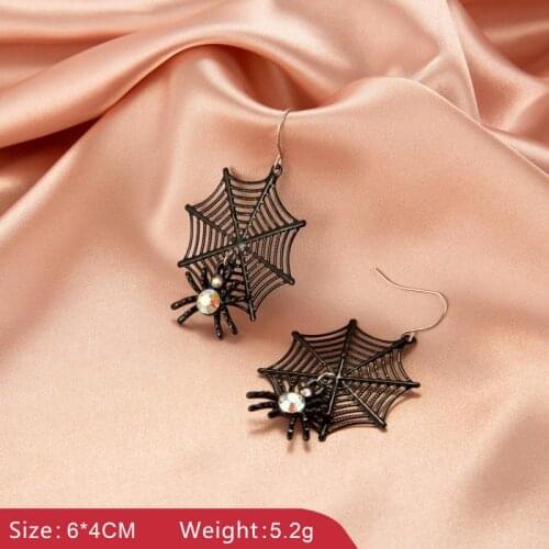 1 Pcs Halloween Earrings Gothic Ghost Spider Skull Earrings Earrings Female Horror Funny Earrings Fashion Hair Accessories
