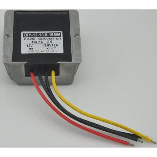 10PCS DC Step Up Converter 12V(9V-13V) To 13.8V 12A 165W Waterproof For Car Power